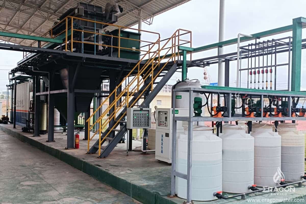 Sistema de aguas residuales y agua pura de la planta de materiales electrónicos