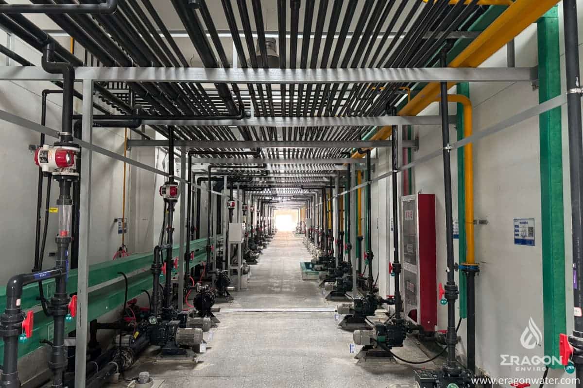 Planta de tratamiento de aguas residuales central del Parque Industrial de Acabados Superficiales