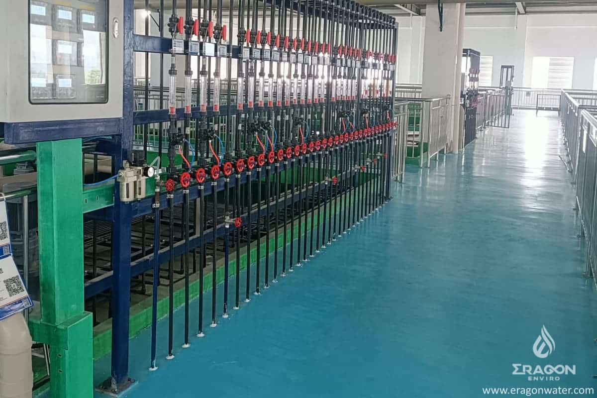 Tratamiento de aguas residuales de galvanoplastia de herrajes de baño